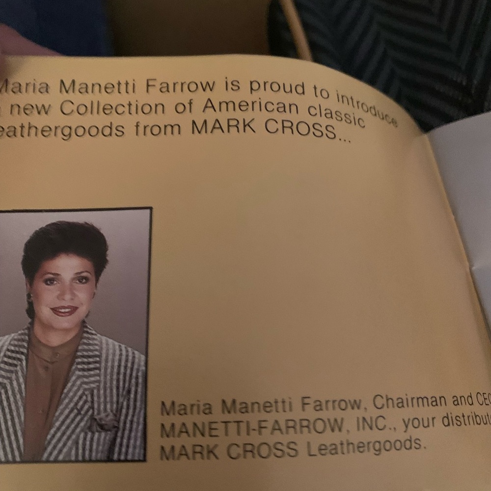 Rare 1988 Mark Cross bag and wallet